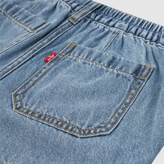 Denim Dolphin Short Little Girls 4-6 — Reach For The Stars - Medium Wash 3