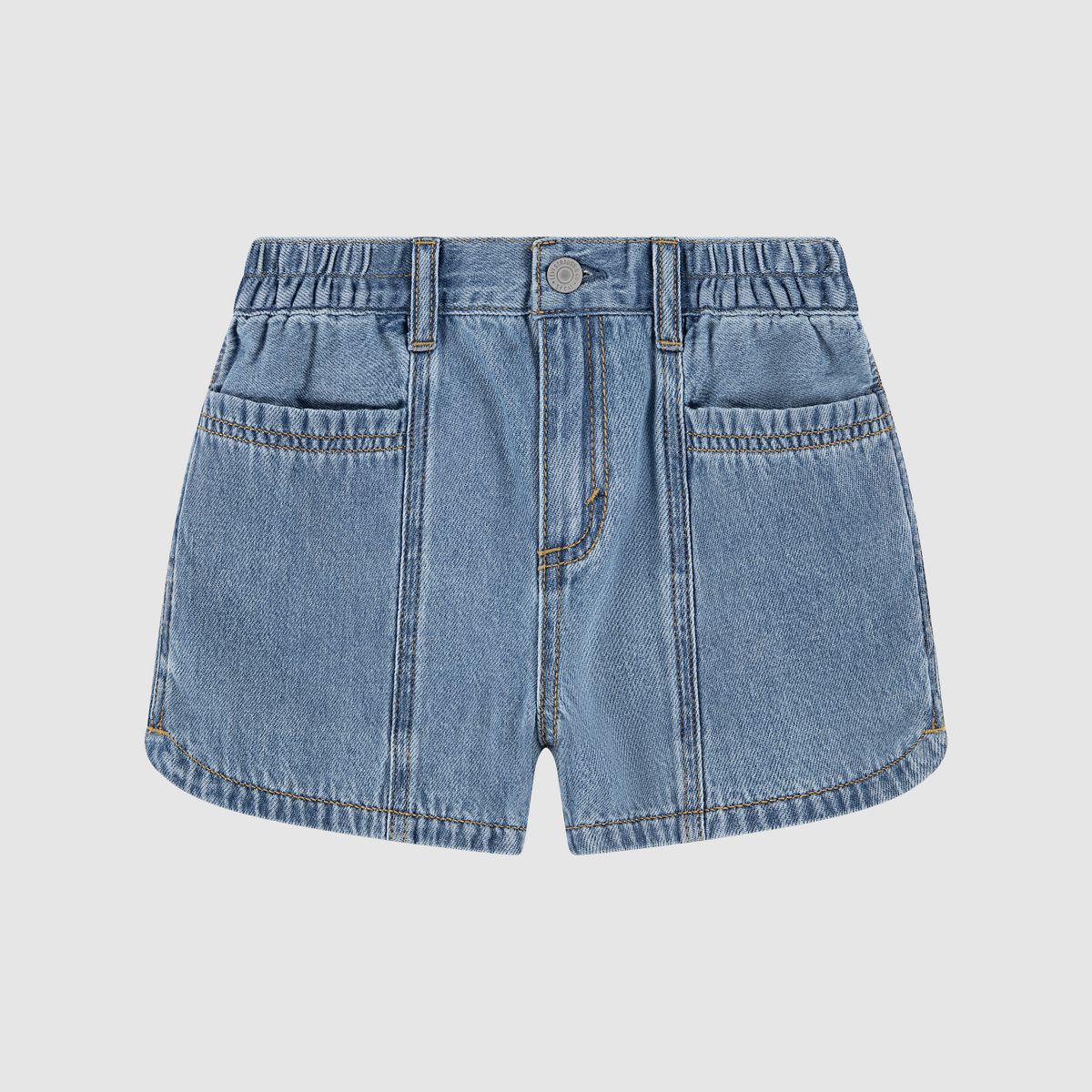 Denim Dolphin Short Little Girls 4-6 — Reach For The Stars - Medium Wash