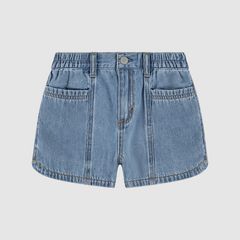 Denim Dolphin Short Little Girls 4-6 — Reach For The Stars - Medium Wash 1