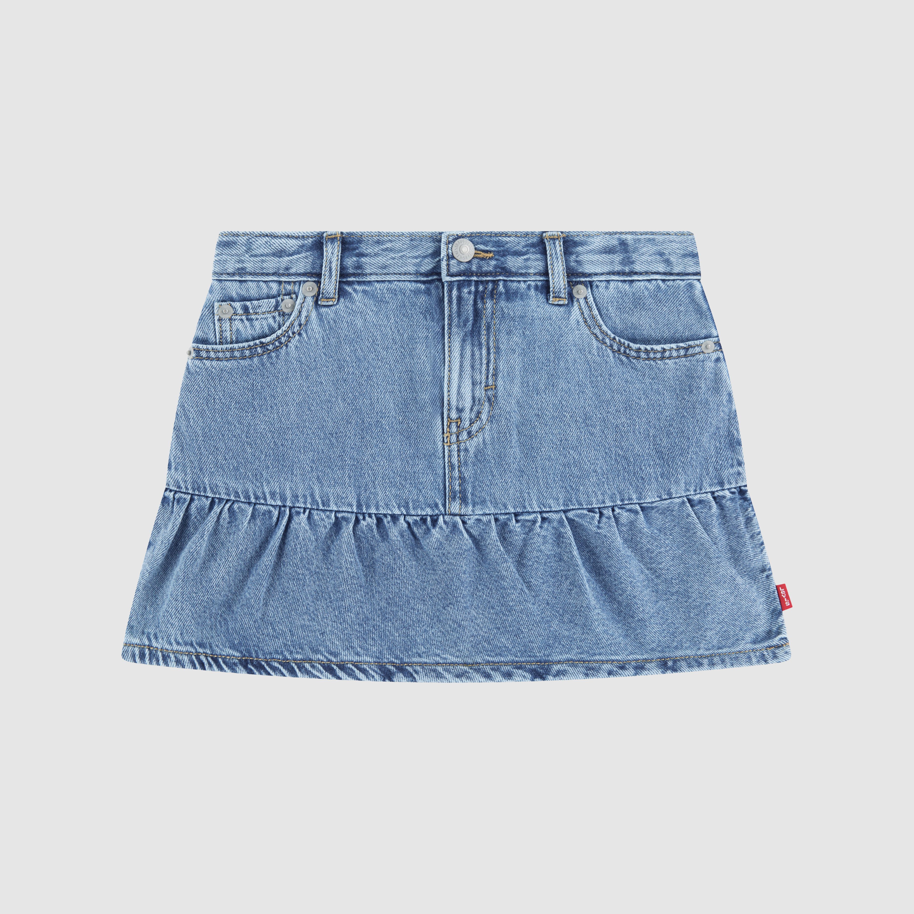 Denim Flounce Skort Little Girls 4-6 1