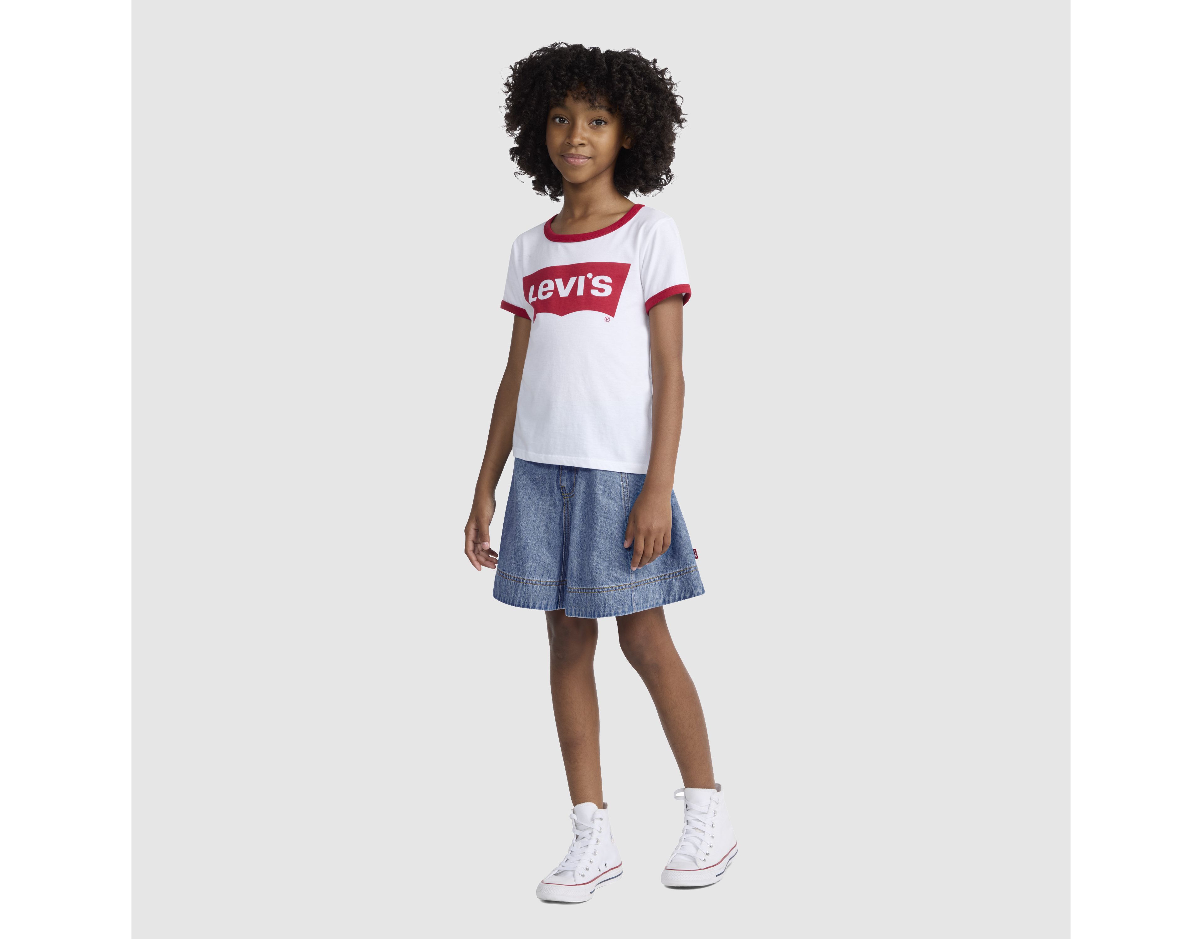 A-Line Denim Skirt Big Girls 7-16
