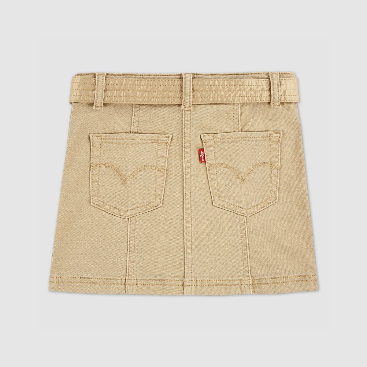 Buttoned Denim Skirt Little Girls 4-6x — Curds and Whey - Beige