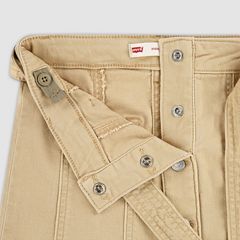 Buttoned Denim Skirt Little Girls 4-6x — Curds and Whey - Beige 3