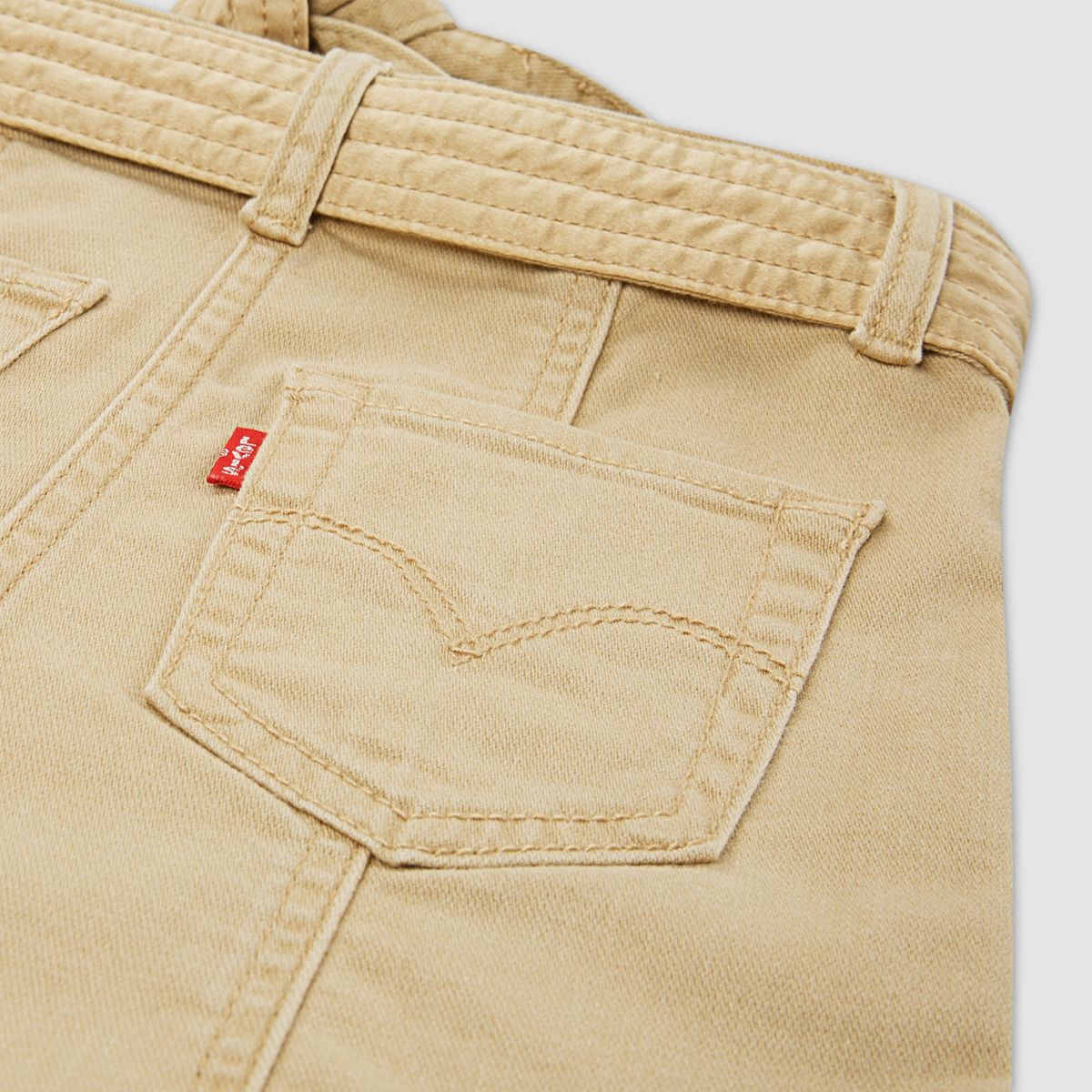 Buttoned Denim Skirt Little Girls 4-6x — Curds and Whey - Beige