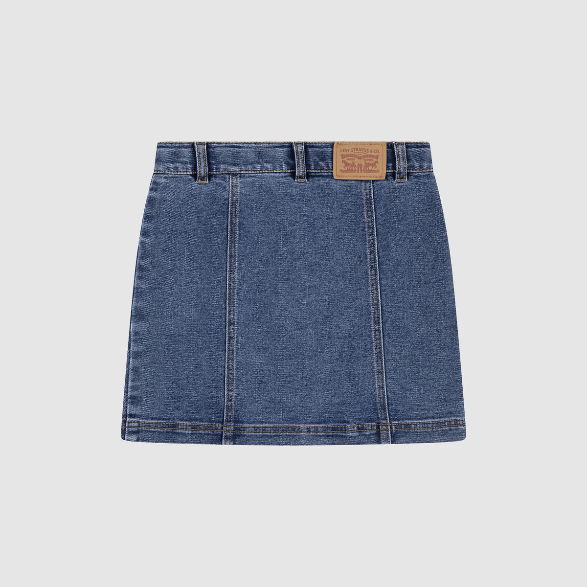 Buttoned Front Skirt Big Girls 7-16 — Rodeo - Blue