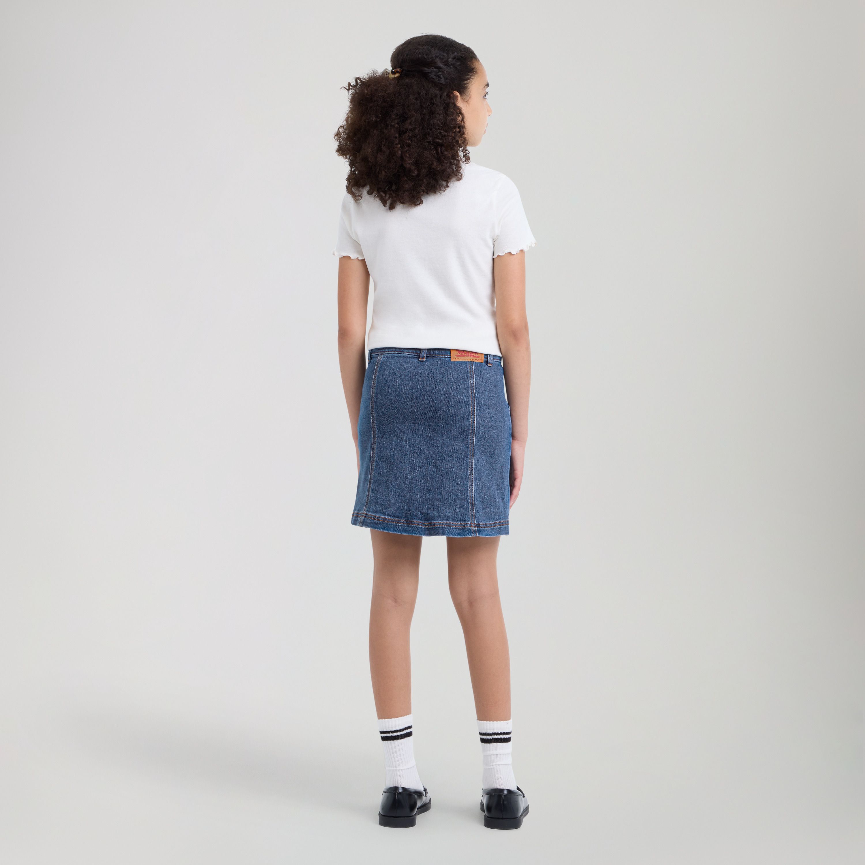 Buttoned Front Skirt Big Girls 7-16 3