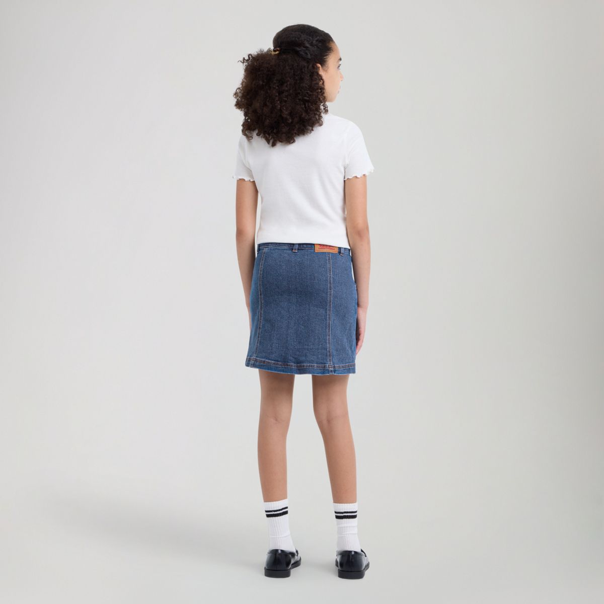 Buttoned Front Skirt Big Girls 7-16 — Rodeo - Blue