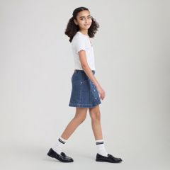 Buttoned Front Skirt Big Girls 7-16 — Rodeo - Blue 4