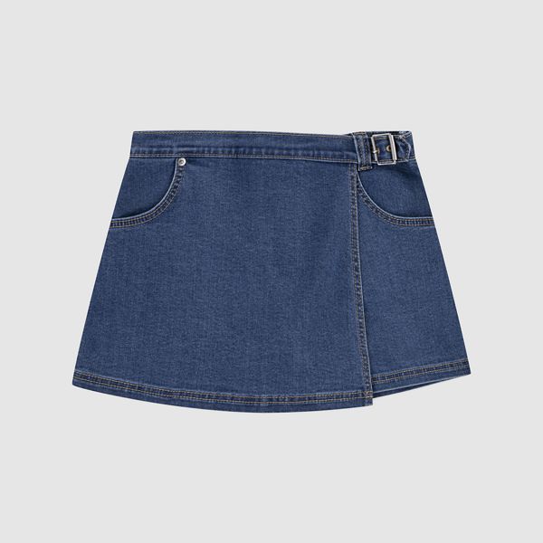Denim Skort Big Girls 7-16 — Hold my Purse - Blue