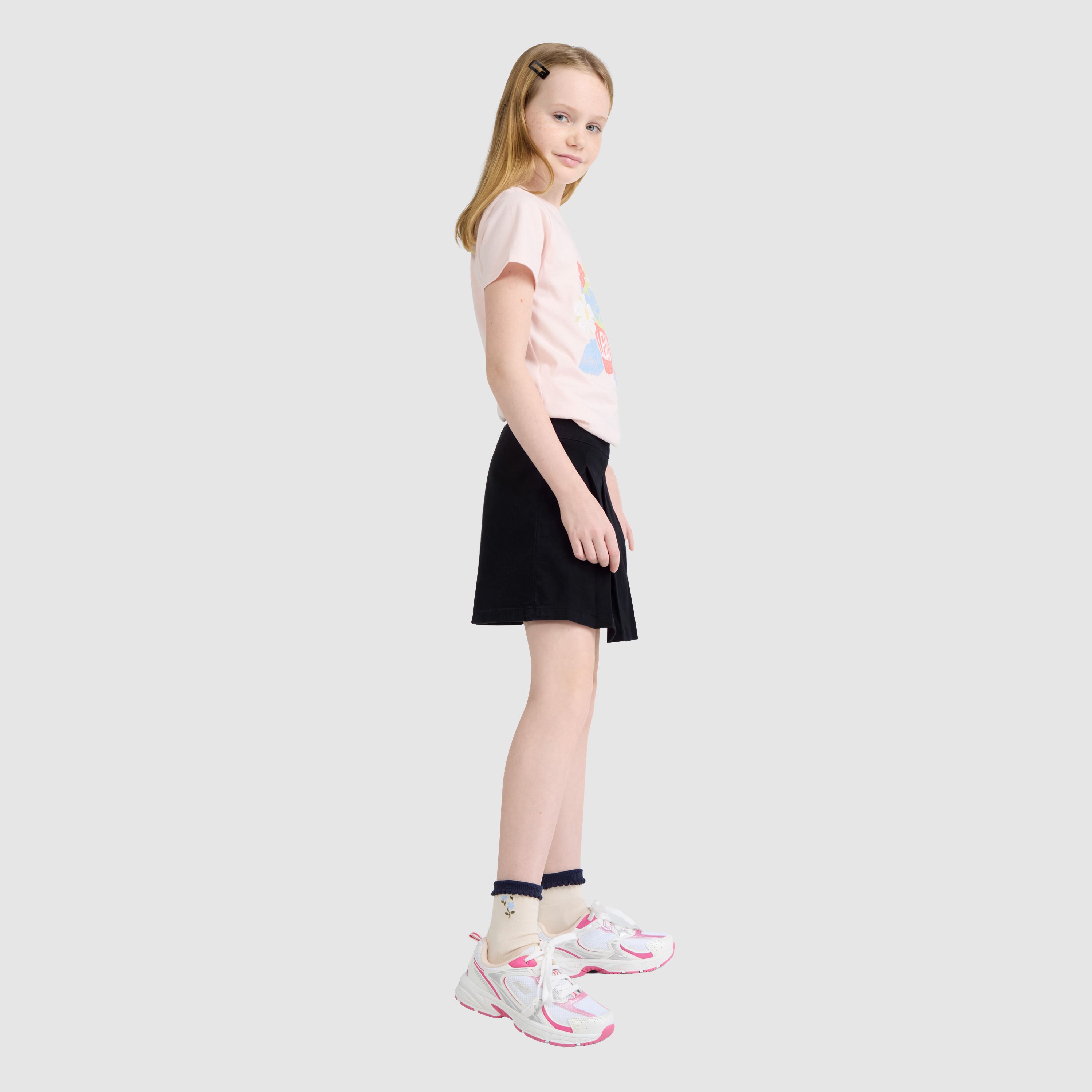 Pleated Uniform Skort Big Girls 7-16 3