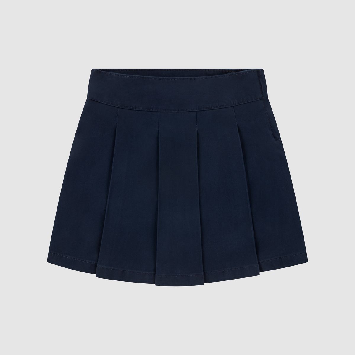 Pleated Uniform Skort Big Girls 7-16 — Navy Blazer - Blue