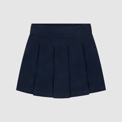 Pleated Uniform Skort Big Girls 7-16 — Navy Blazer - Blue 6