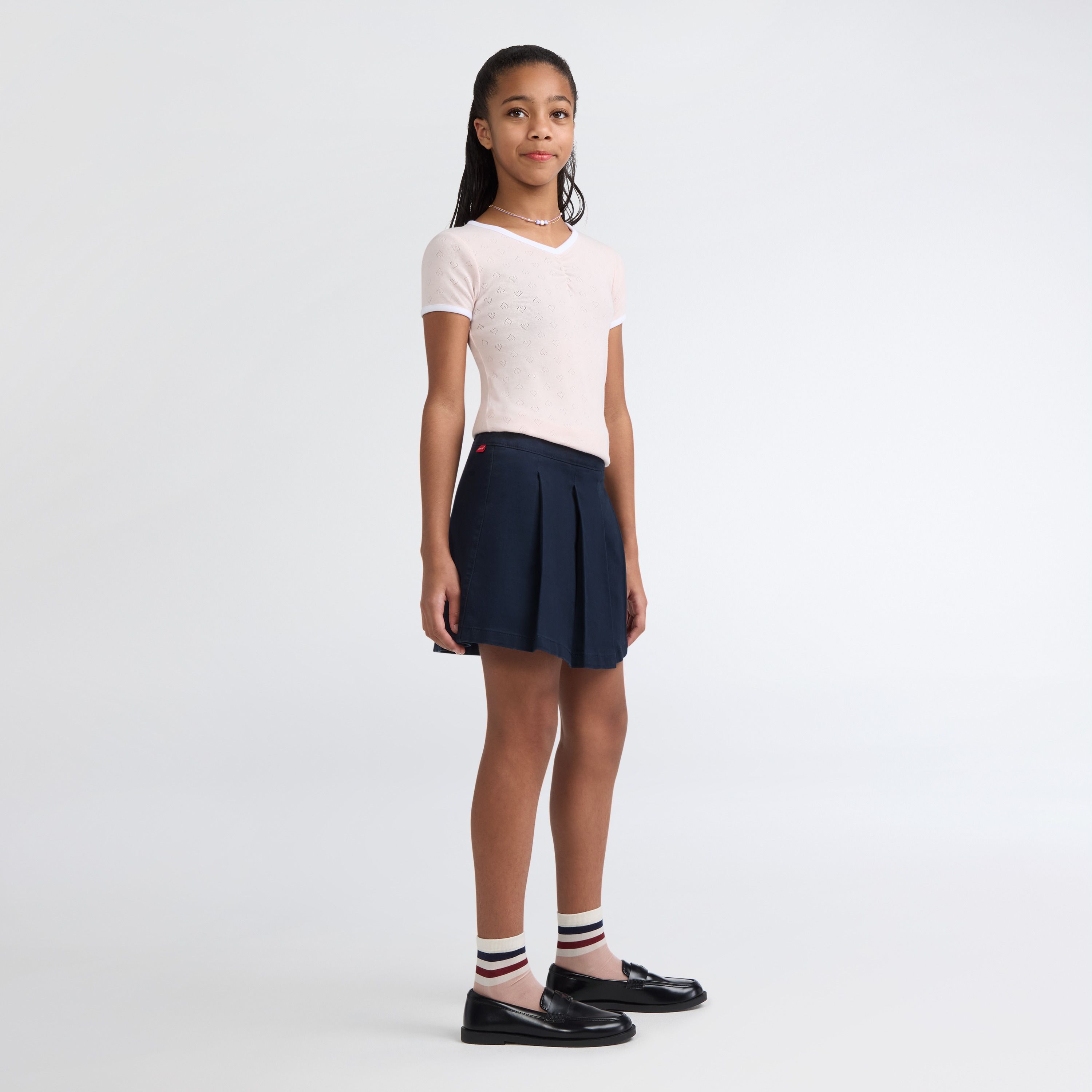 Pleated Uniform Skort Big Girls 7-16 5