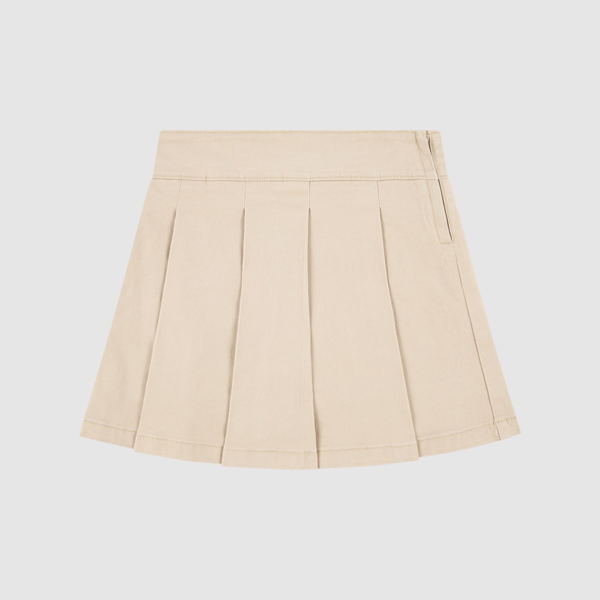 Pleated Uniform Skort Big Girls 7-16 — Safari Too - Brown