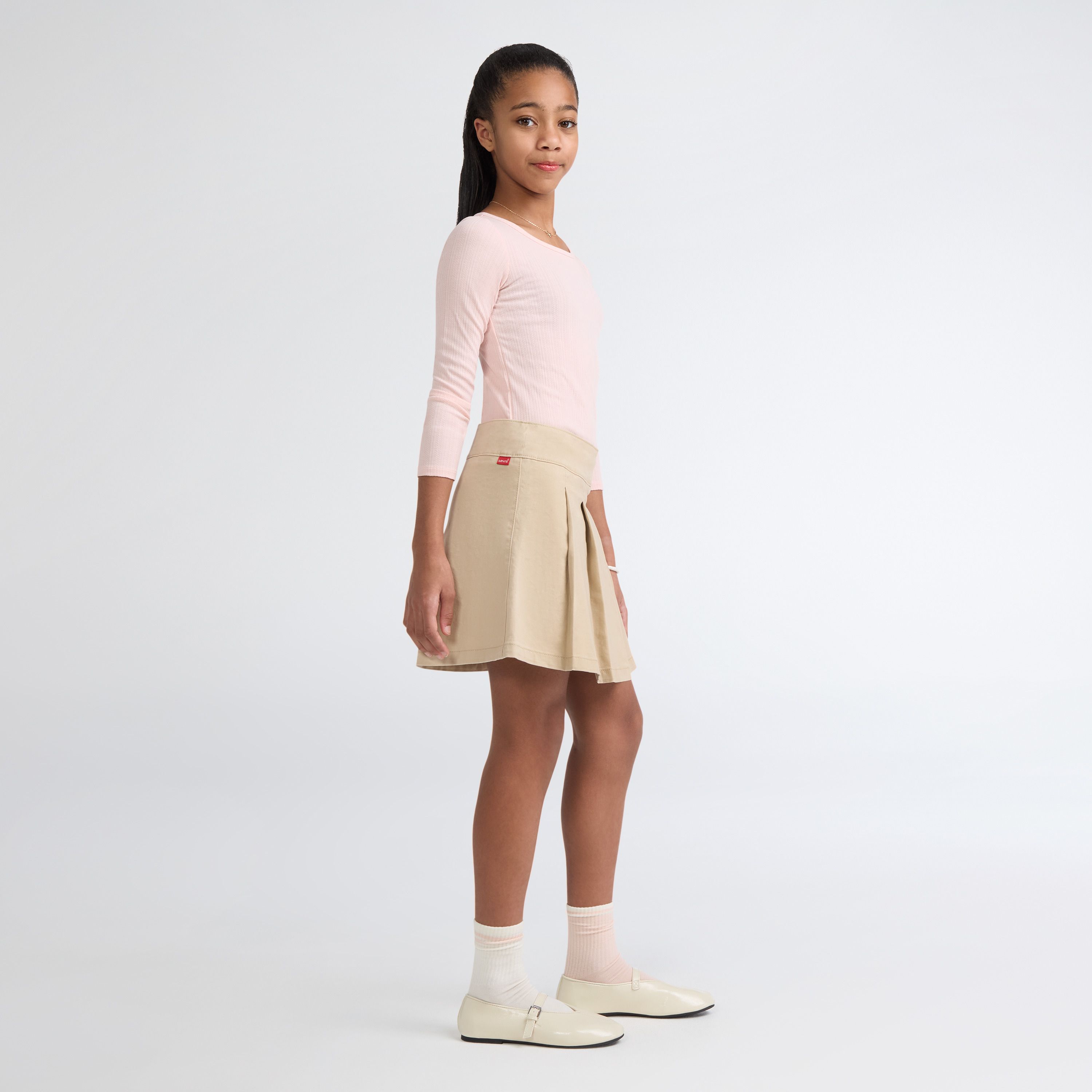 Pleated Uniform Skort Big Girls 7-16 4