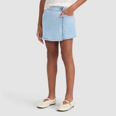 Denim Skort Big Girls 7-16 — Heat Wave - Light Wash 1