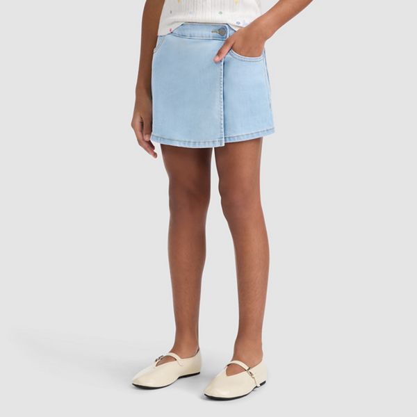 Denim Skort Big Girls 7-16 — Heat Wave - Light Wash