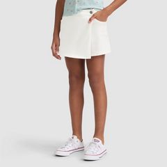 Denim Skort Big Girls 7-16 — Cloud Dancer - Medium Wash 1