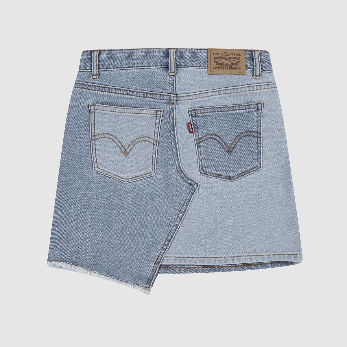 Mash Up Denim Skirt Big Girls 7-16 — Fully Baked - Light Wash