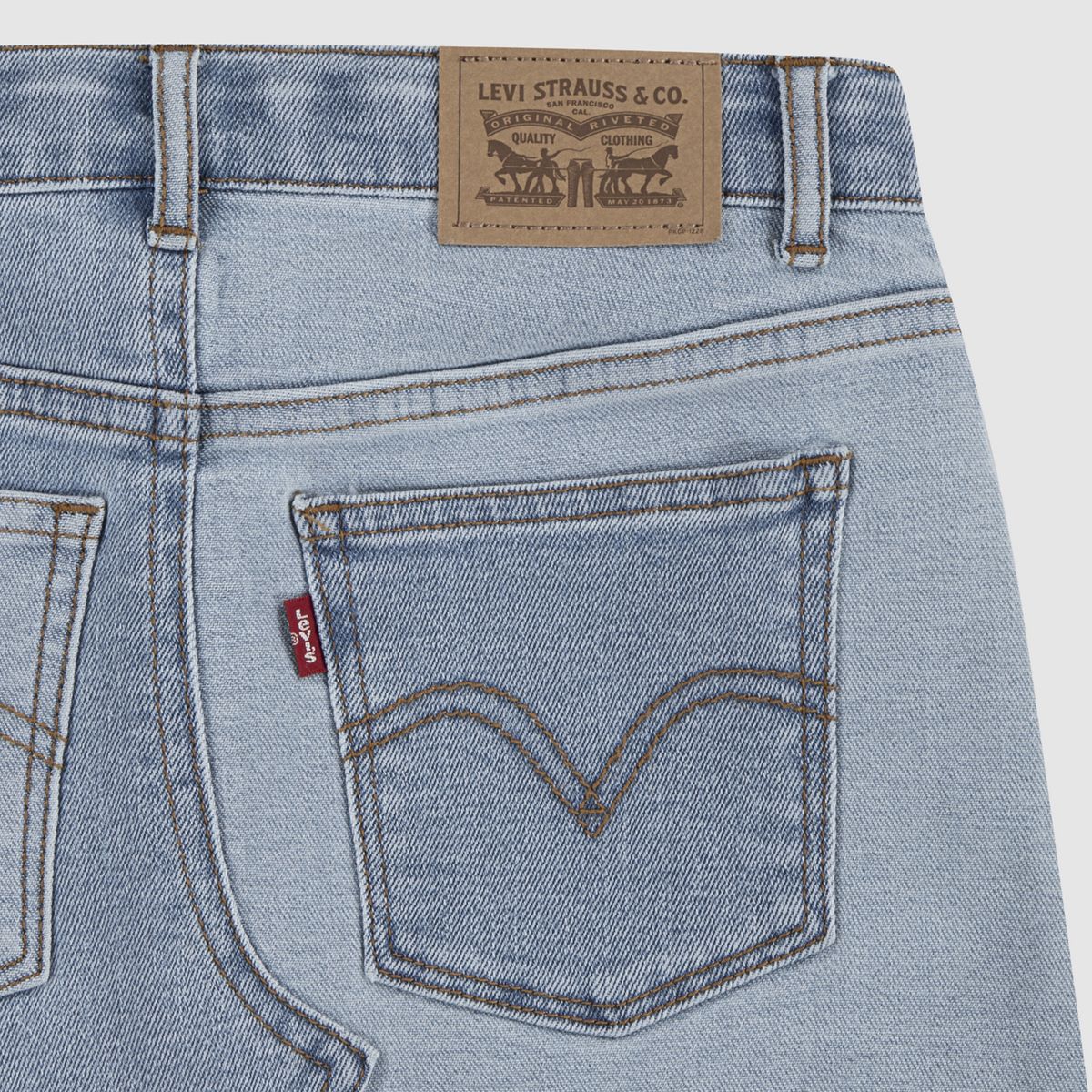 Mash Up Denim Skirt Big Girls 7-16 — Fully Baked - Light Wash