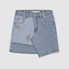 Mash Up Denim Skirt Big Girls 7-16 — Fully Baked - Light Wash 5