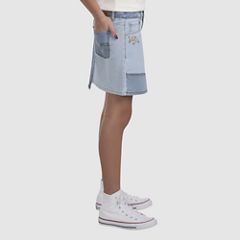 Mash Up Denim Skirt Big Girls 7-16 — Fully Baked - Light Wash 3