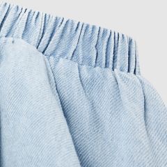 Denim Bubble Skirt Little Girls 4-6 — Wow Me Over - Light Wash 3