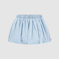 Denim Bubble Skirt Little Girls 4-6 — Wow Me Over - Light Wash 1