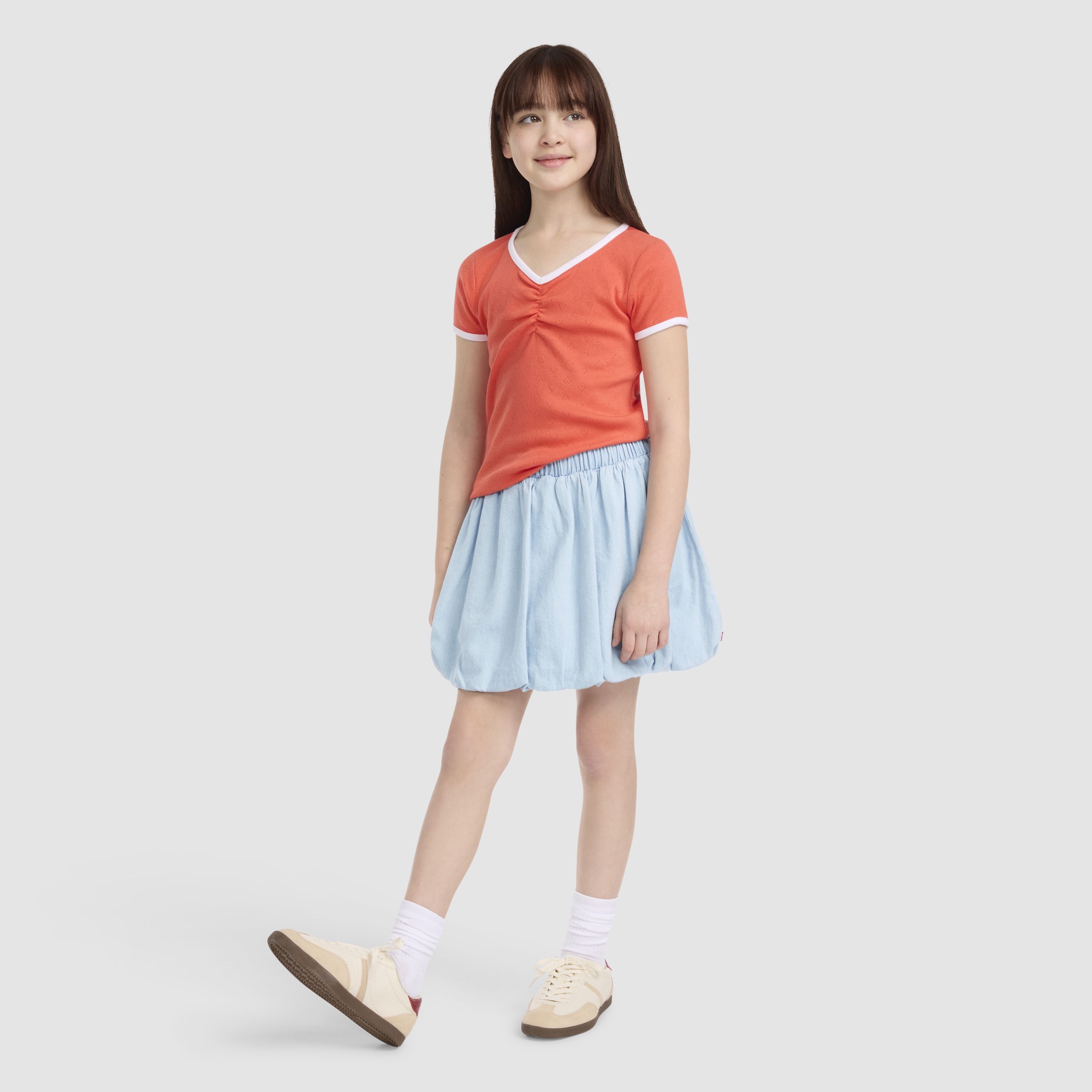 Denim Bubble Skort Big Girls 7-16 3