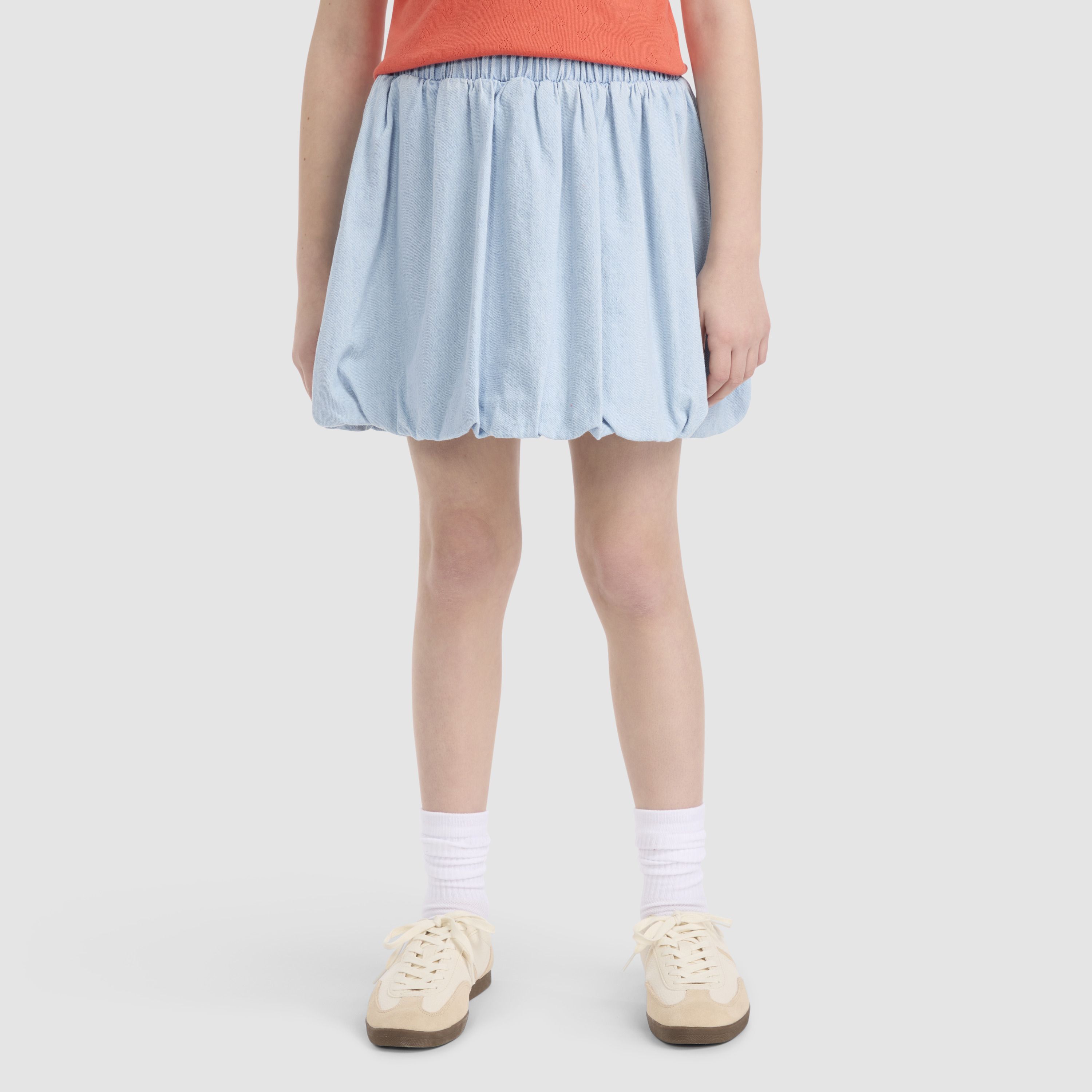 Denim Bubble Skort Big Girls 7-16 1