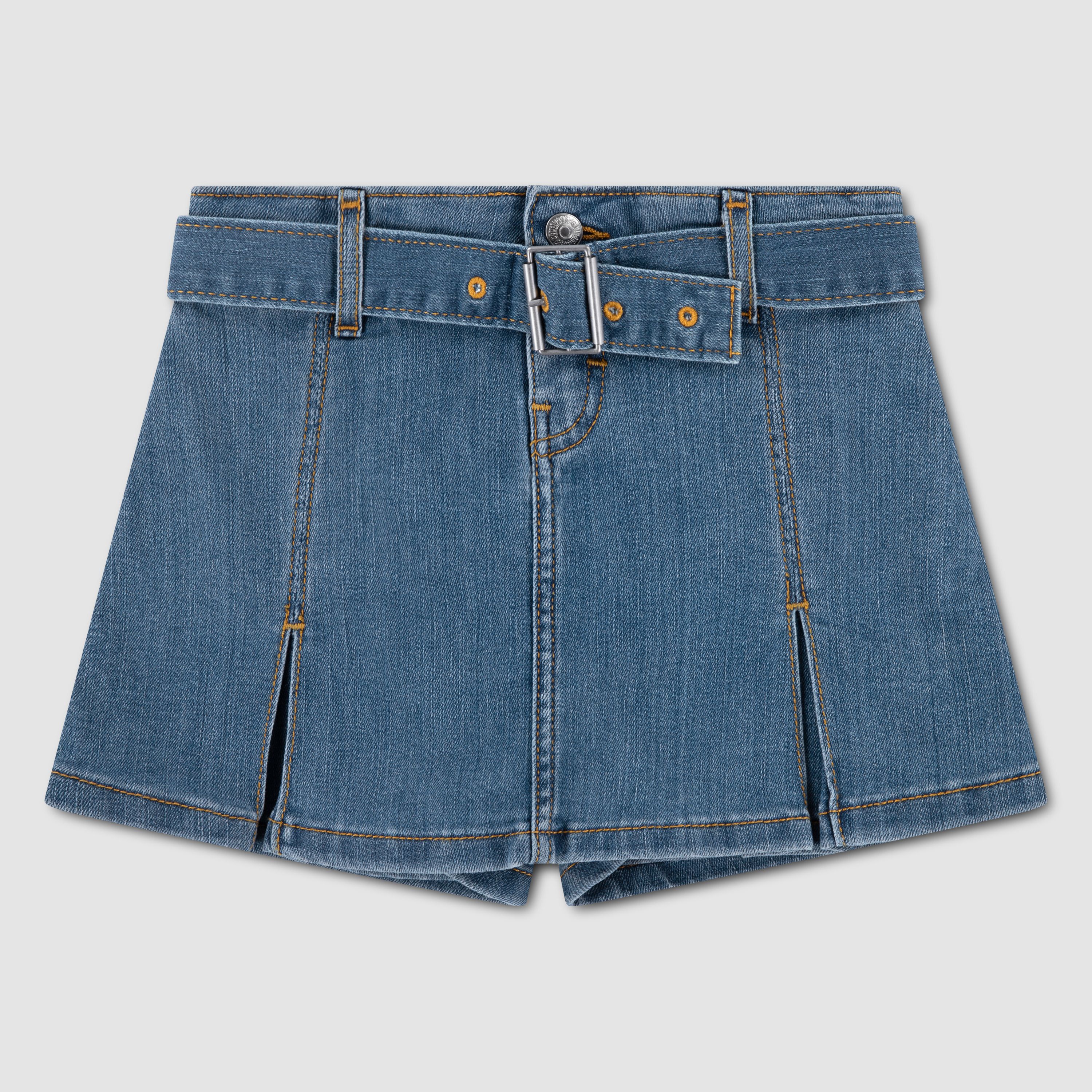 Pleated Skort Belt Little Girls 4-6X 1