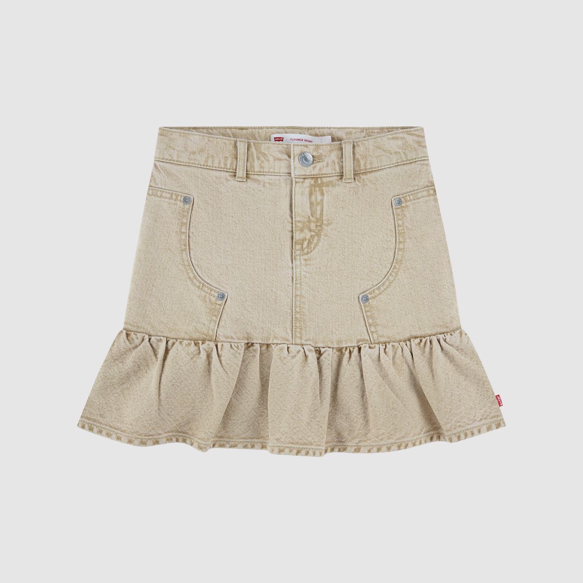 Double Knee Carpenter Skirt Big Girls 7-16 — Curds And Whey - Brown
