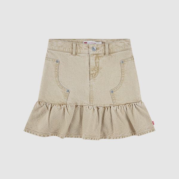 Double Knee Carpenter Skirt Big Girls 7-16 — Curds And Whey - Brown