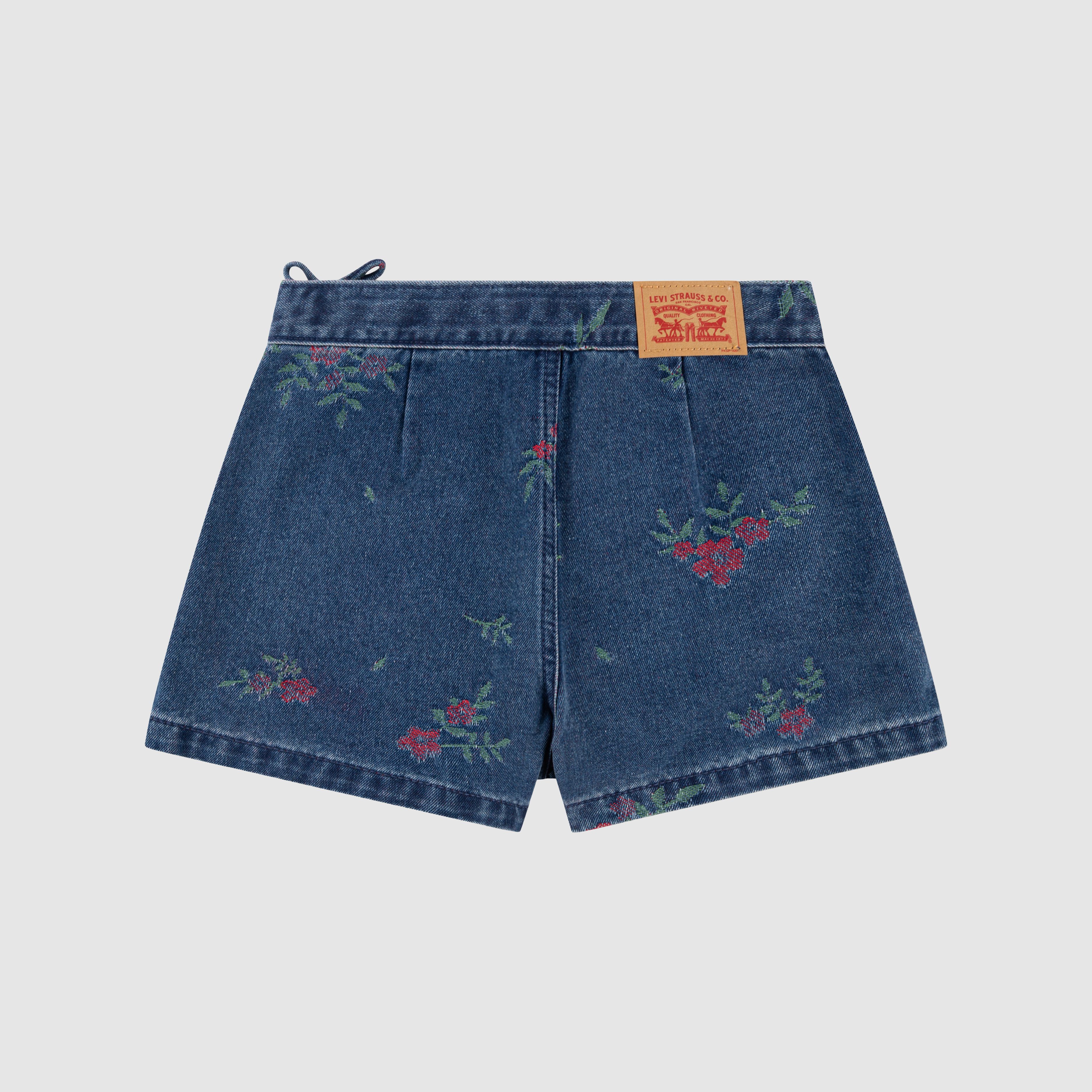 Floral Jacqaurd Skort Big Girls 7-16 6