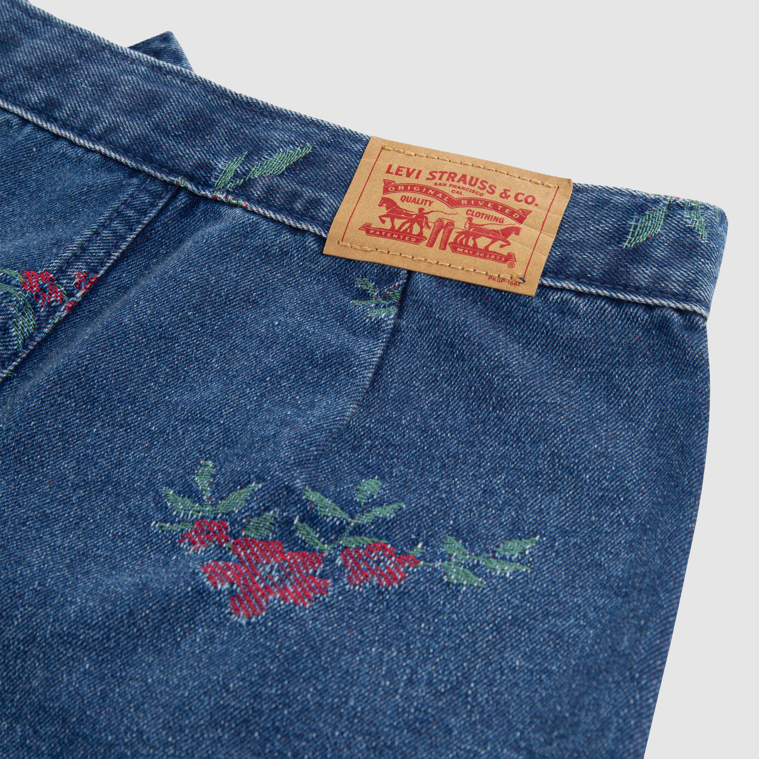 Floral Jacqaurd Skort Big Girls 7-16 7
