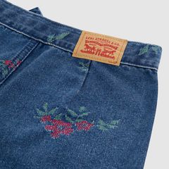 Floral Jacqaurd Skort Big Girls 7-16 — Highlight Reels - Dark Wash 7