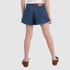 Floral Jacqaurd Skort Big Girls 7-16 — Highlight Reels - Dark Wash 4