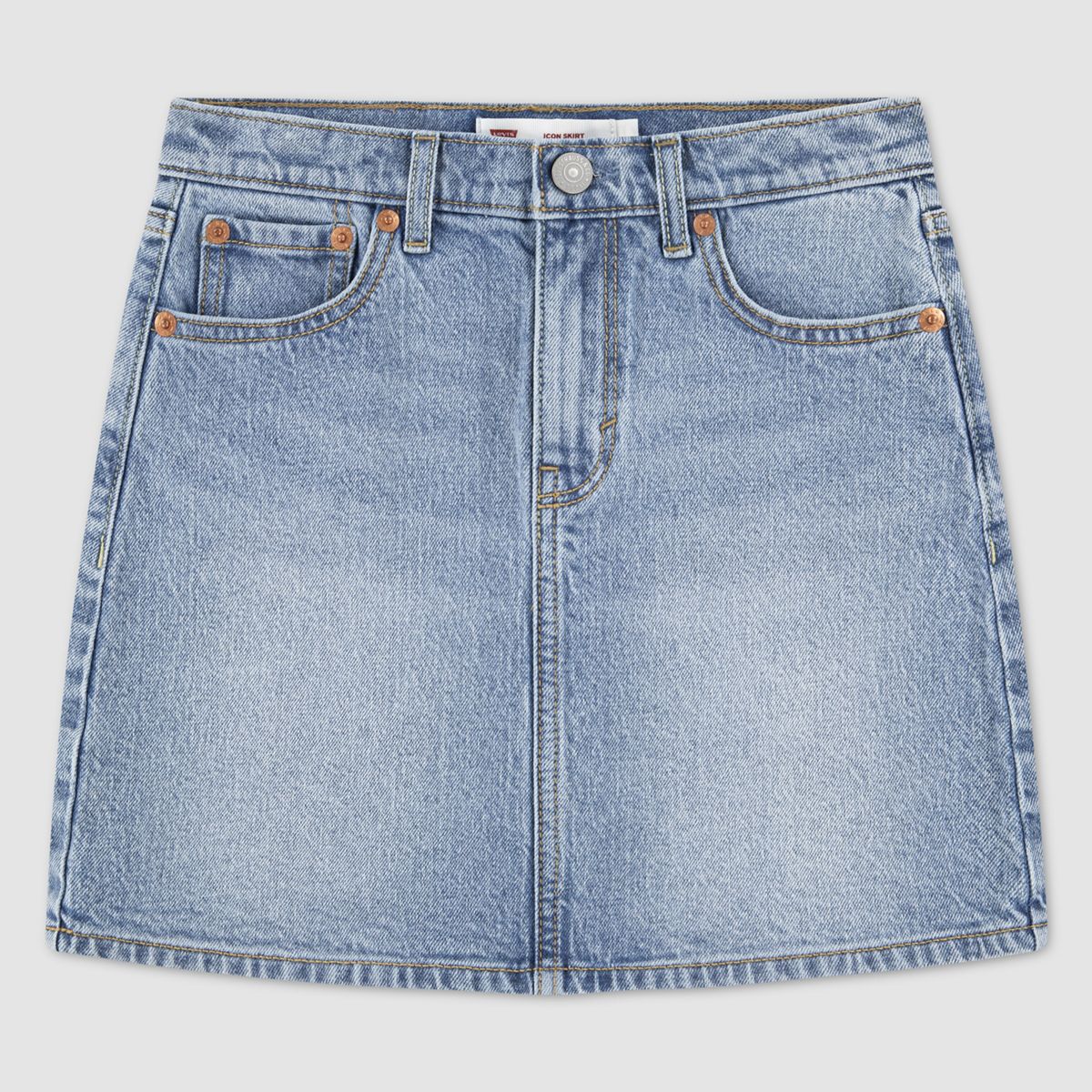 Icon Skirt Big Girls 7-16 — Coastal Drift - Light Wash