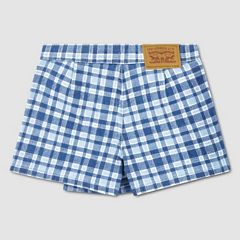 Plaid Skort Little Girls 4-6X — Drew Me In - Medium Wash 2