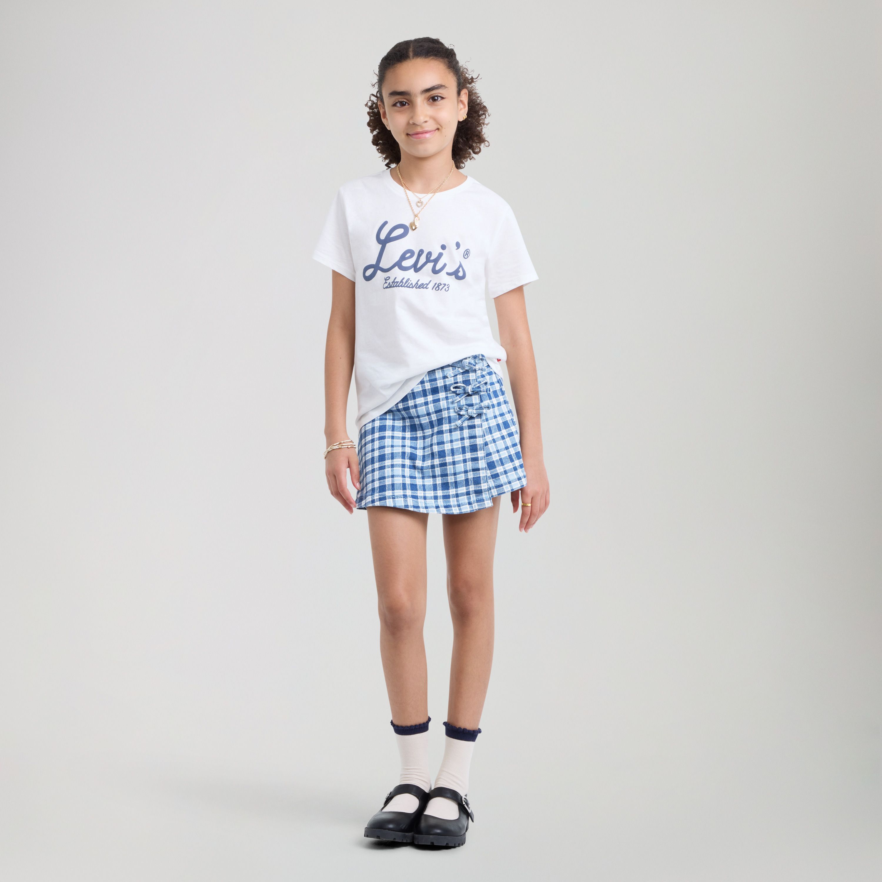 Plaid Skort Big Girls 7-16 1