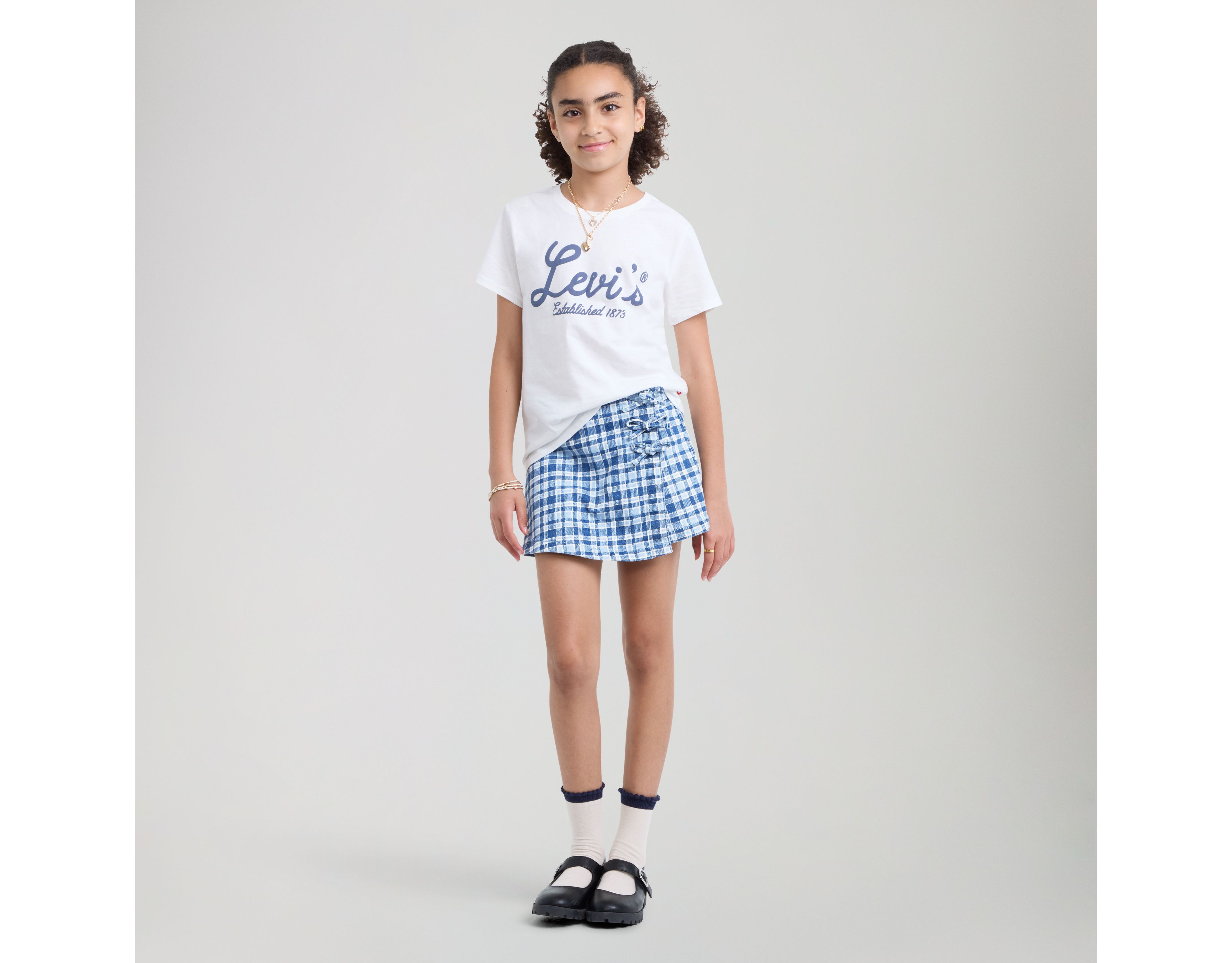 Plaid Skort Big Girls 7-16