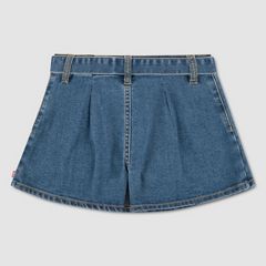 Pleated Skort Big Girls 7-16 — Lunch Break - Medium Wash 7