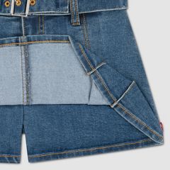 Pleated Skort Big Girls 7-16 — Lunch Break - Medium Wash 9
