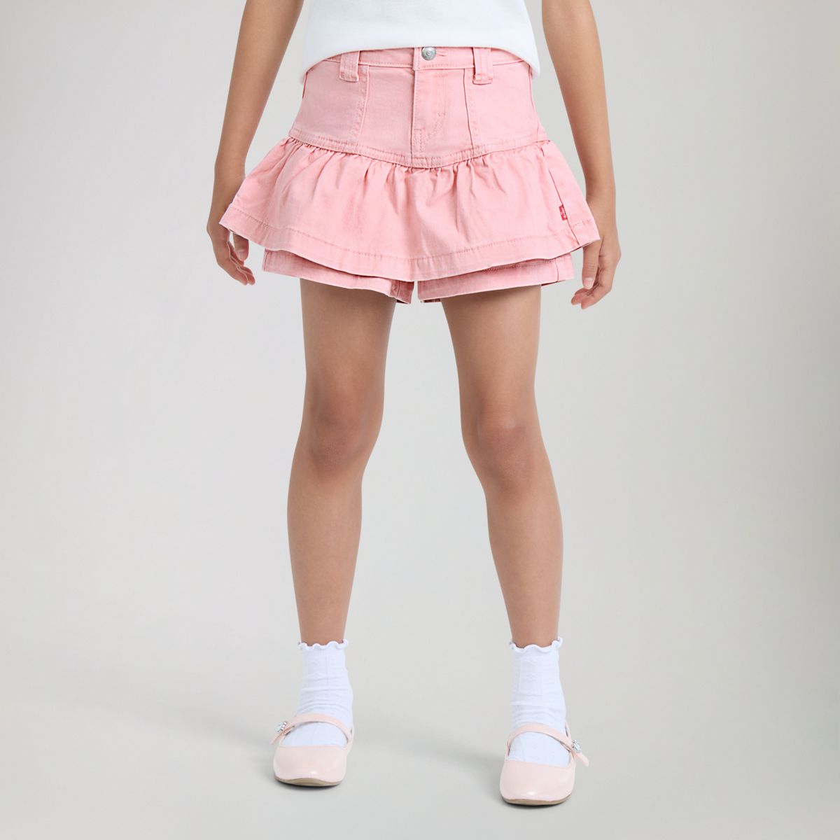 Scooter Ruffle Skirt Little Girls 4-6X — Powder Pink - Pink