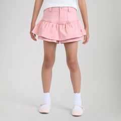 Scooter Ruffle Skirt Little Girls 4-6X — Powder Pink - Pink 2