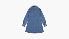 Western Denim Shirt Dress Little Girls 4-6x — Drew me In - Blue 2