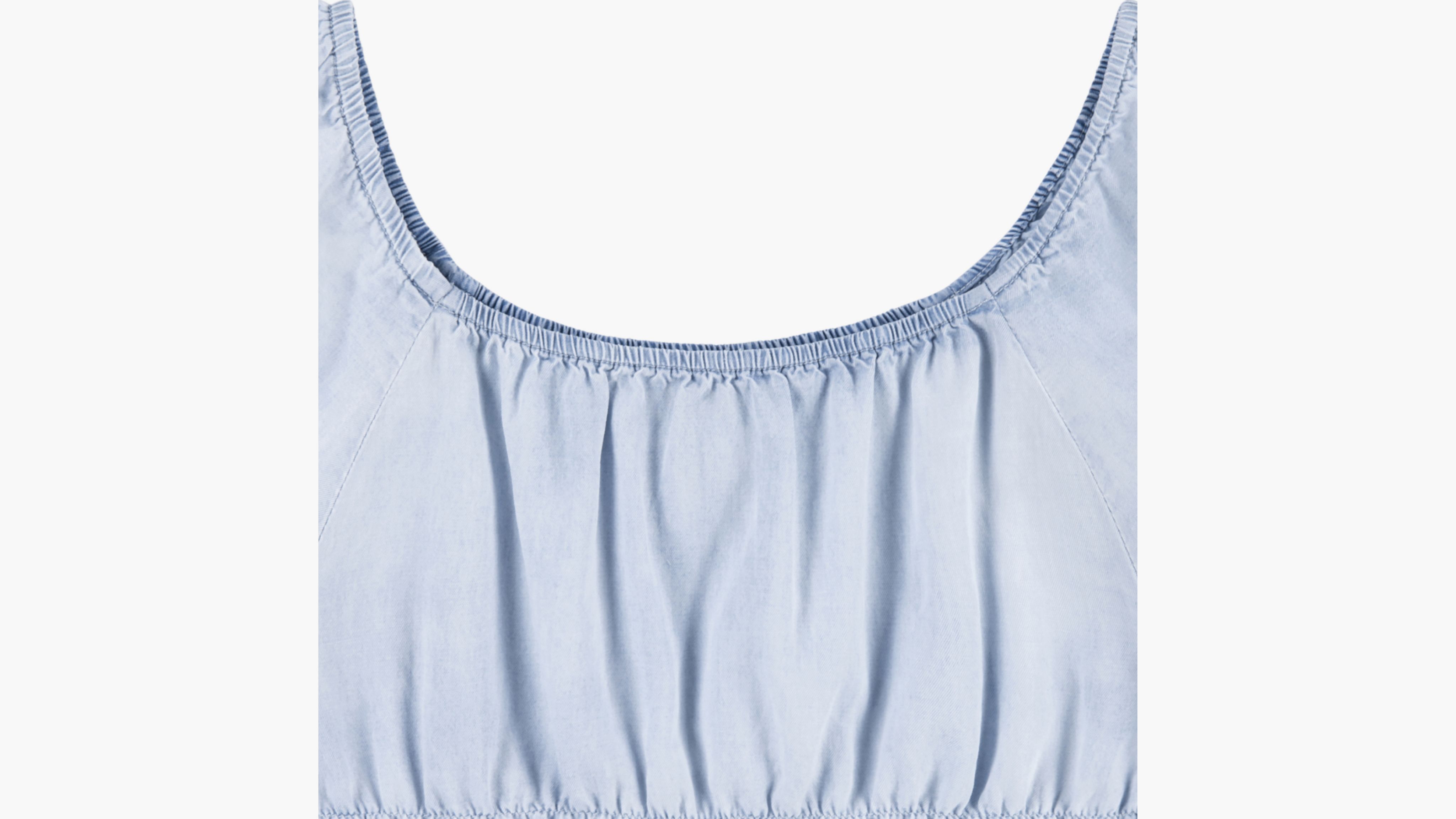 Square Neck Puff Sleeve Dress Big Girls S-XL 3