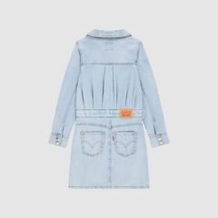 Long Sleeve Western Dress Big Girls 7-16 — This and That - Light Blue 5