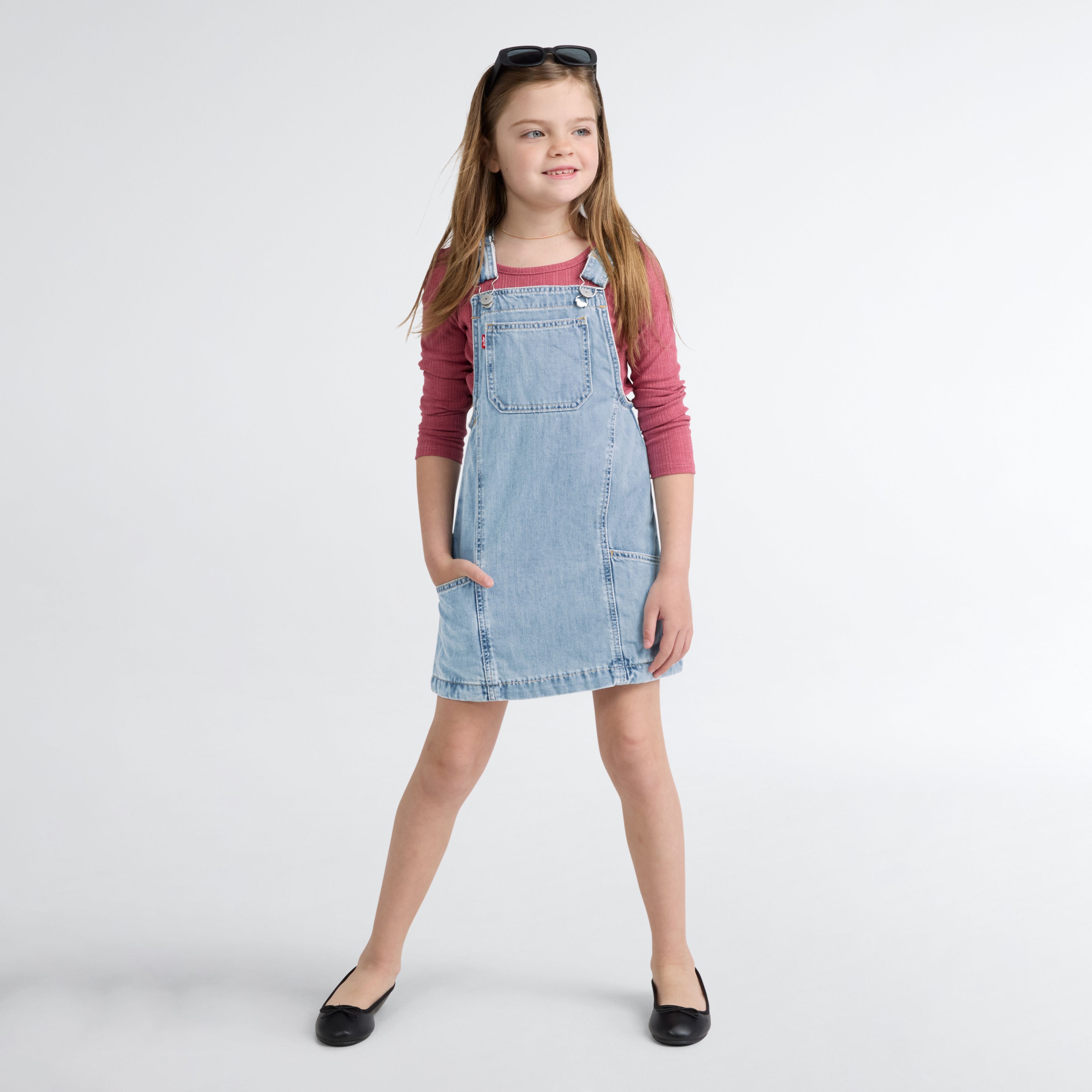 Denim Side Pocket Skirtall Little Girls 4-6 15