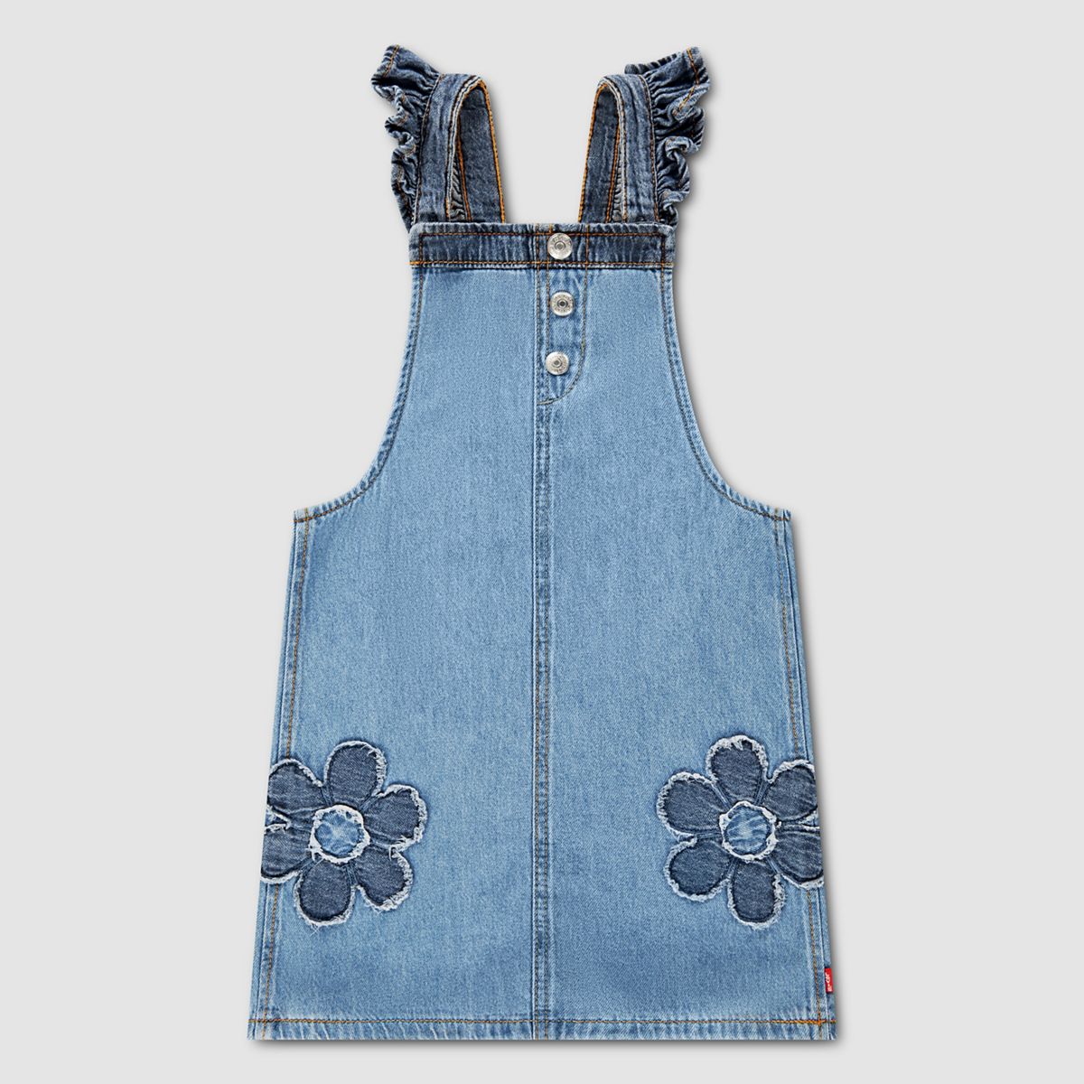 Skirtall Flower Pockets Toddler Girls 2T-4T — Clean Getaway - Medium Wash